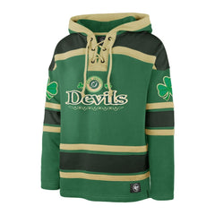 New Jersey Devils '47 St. Patrick's Day McLucky Superior Lacer Pullover Hoodie - Kelly Green | US 202856131