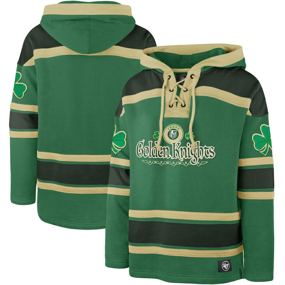 Vegas Golden Knights '47 St. Patrick's Day McLucky Superior Lacer Pullover Hoodie - Kelly Green | US 202856136