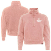 Orlando Magic Sportiqe Unisex Rock & Roll Collection Iggy Cropped Quarter-Zip Pullover Coral