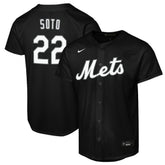 Juan Soto New York Mets Nike Youth Replica Fashion Jersey - Black Jerseys