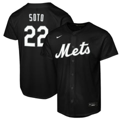 Juan Soto New York Mets Nike Youth Replica Fashion Jersey - Black Jerseys