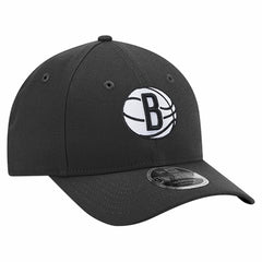 Brooklyn Nets 9FORTY Stock M-Crown Adjustable Hat Black - New Era