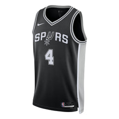 De'Aaron Fox San Antonio Spurs Unisex Swingman Player Jersey Icon Edition Black - Nike