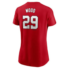 James Wood Washington Nationals Nike Women's Cooperstown Collection Fuse Name & Number T-Shirt - Red T-shirts