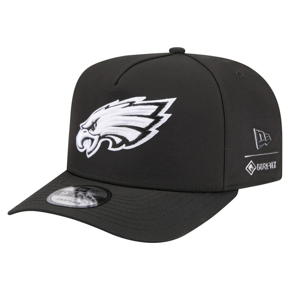 Philadelphia Eagles New Era Gore-Tex A-Frame 9FIFTY Adjustable Hat - Black Hats