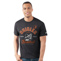 Baltimore Orioles Starter Prime Time Batter T-Shirt - Black T-shirts