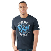 Tampa Bay Rays Starter Prime Time Property Of T-Shirt - Navy T-shirts