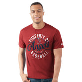 Los Angeles Angels Starter Prime Time Property Of T-Shirt - Red T-shirts