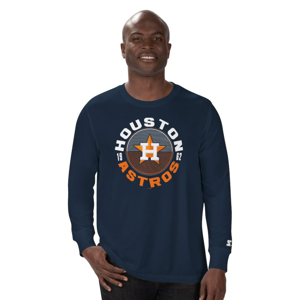 Houston Astros Starter Halftime Long Sleeve T-Shirt - Navy T-shirts