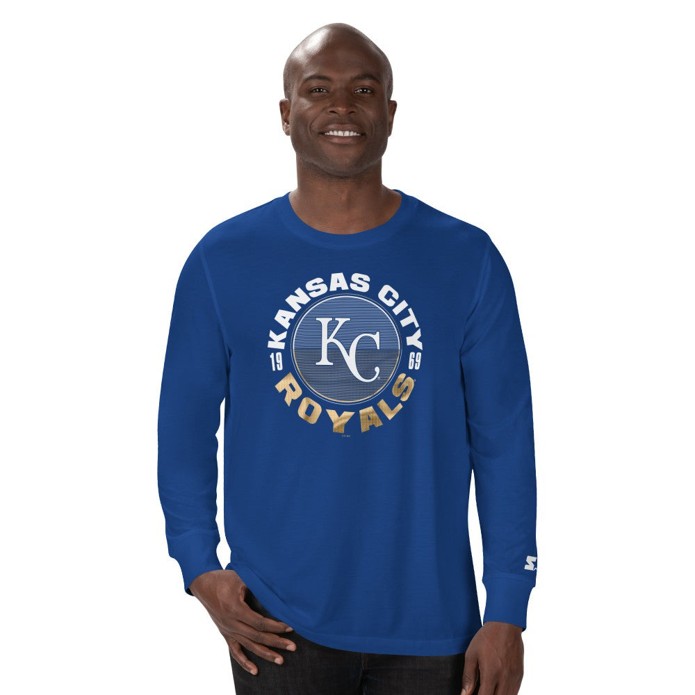 Kansas City Royals Starter Halftime Long Sleeve T-Shirt - Royal T-shirts