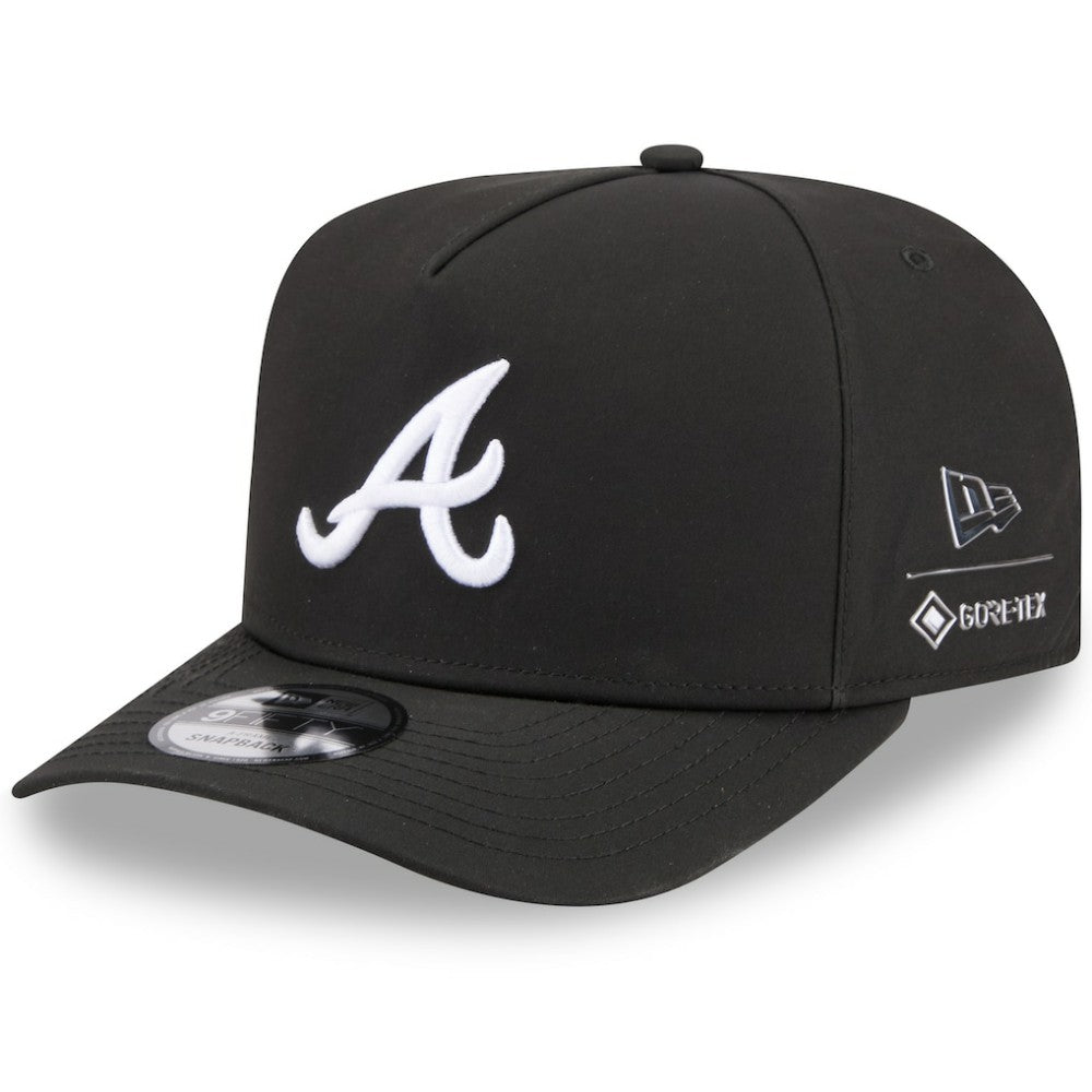 Atlanta Braves New Era x GORE-TEX A-Frame 9FIFTY Adjustable Hat - Black Hats