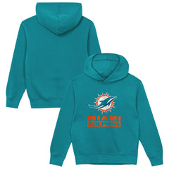 Miami Dolphins Outerstuff Preschool Back to Basics Hoodie - Aqua Hoodies