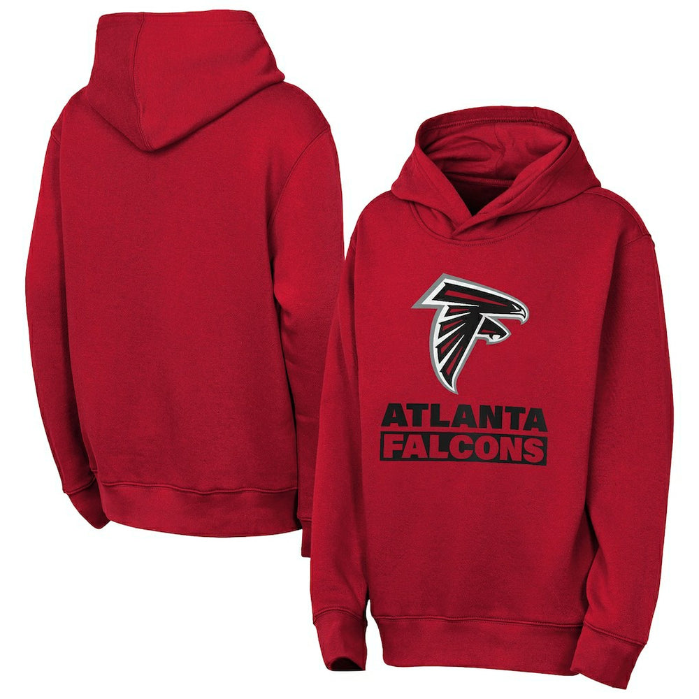 Atlanta Falcons Outerstuff Youth Back to Basics Hoodie - Red Hoodies