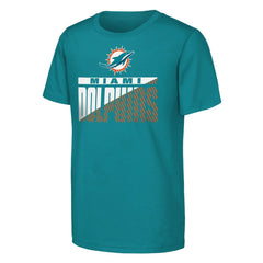 Miami Dolphins Outerstuff Youth Never Quit 2-Pack T-Shirt Set - Aqua T-shirts