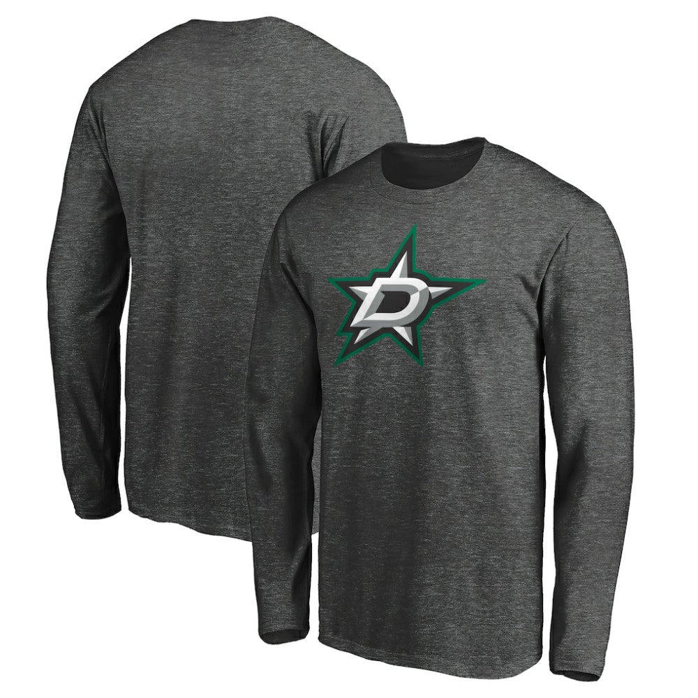 Dallas Stars Fanatics Logo Long Sleeve T-Shirt - Charcoal | US 202890532