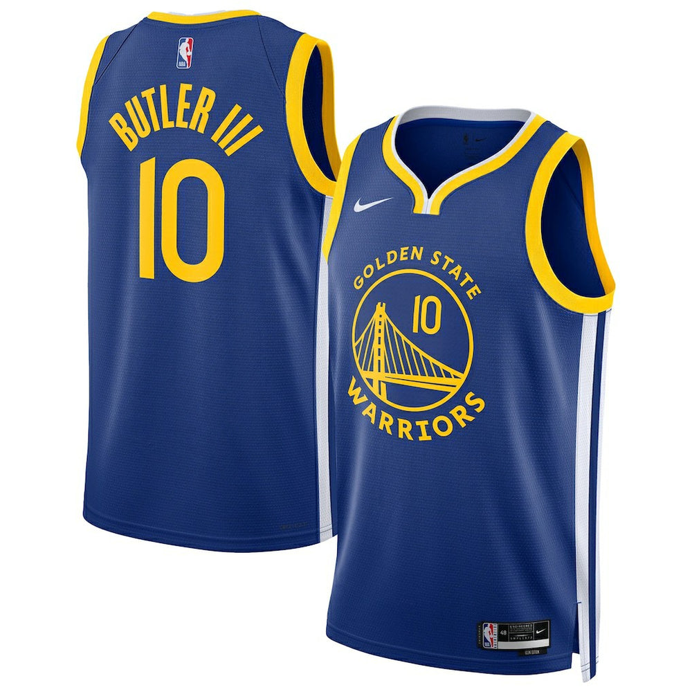 Jimmy Butler III Golden State Warriors Male Swingman Player Jersey Icon Editi- Royal - Nike