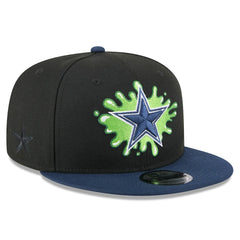 Dallas Cowboys New Era Nickelodeon Slime 9FIFTY Snapback Hat - Black/Navy Hats