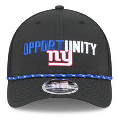 New York Giants New Era 2025 Inspire Change 9FORTY M-Crown Adjustable Hat - Black Hats