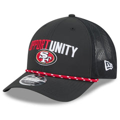 San Francisco 49ers New Era 2025 Inspire Change 9FORTY M-Crown Adjustable Hat - Black Hats