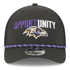 Baltimore Ravens New Era 2025 Inspire Change 9FORTY M-Crown Adjustable Hat - Black Hats