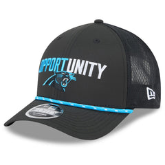 Carolina Panthers New Era 2025 Inspire Change 9FORTY M-Crown Adjustable Hat - Black Hats