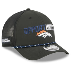 Denver Broncos New Era 2025 Inspire Change 9FORTY M-Crown Adjustable Hat - Black Hats