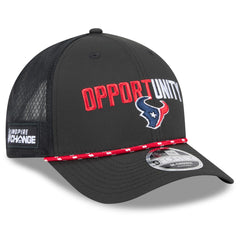 Houston Texans New Era 2025 Inspire Change 9FORTY M-Crown Adjustable Hat - Black Hats