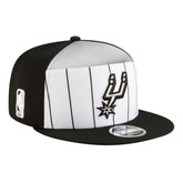 San Antonio Spurs Youth 2025 NBA Tip Off Split Panel 9FIFTY Snapback Hat White/Black - New Era