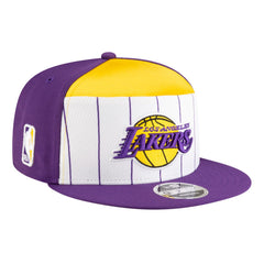 Los Angeles Lakers Youth 2025 NBA Tip Off Split Panel 9FIFTY Snapback Hat White/Purple - New Era outlet