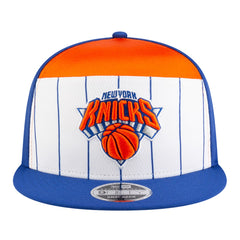 New York Knicks Youth 2025 NBA Tip Off Split Panel 9FIFTY Snapback Hat White/Blue - New Era