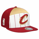 Cleveland Cavaliers Youth 2025 NBA Tip Off Split Panel 9FIFTY Snapback Hat White/Wine - New Era