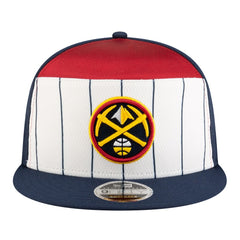 Denver Nuggets Youth 2025 NBA Tip Off Split Panel 9FIFTY Snapback Hat White/Navy - New Era