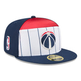 Washington Wizards 2025 NBA Tip Off Split Panel 59FIFTY Fitted Hat White/Navy - New Era