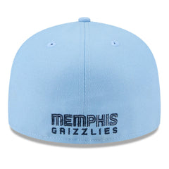 Memphis Grizzlies 2025 NBA Tip Off Split Panel 59FIFTY Fitted Hat White/Light Blue - New Era