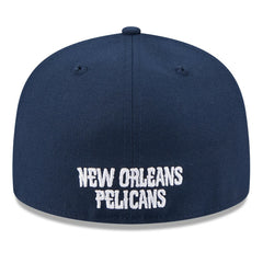 New Orleans Pelicans 2025 NBA Tip Off Split Panel 59FIFTY Fitted Hat White/Navy - New Era