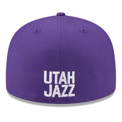 Utah Jazz 2025 NBA Tip Off Split Panel 59FIFTY Fitted Hat White/Purple - New Era