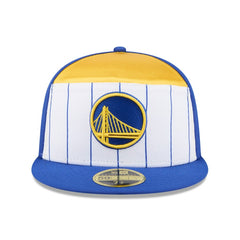 Golden State Warriors 2025 NBA Tip Off Split Panel 59FIFTY Fitted Hat White/Royal - New Era