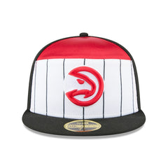 Atlanta Hawks 2025 NBA Tip Off Split Panel 59FIFTY Fitted Hat White/Black - New Era