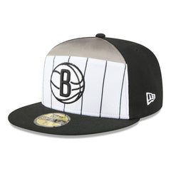 Brooklyn Nets 2025 NBA Tip Off Split Panel 59FIFTY Fitted Hat White/Black - New Era outlet