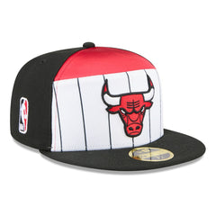 Chicago Bulls 2025 NBA Tip Off Split Panel 59FIFTY Fitted Hat White/Black - New Era