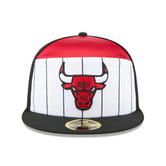 Chicago Bulls 2025 NBA Tip Off Split Panel 59FIFTY Fitted Hat White/Black - New Era