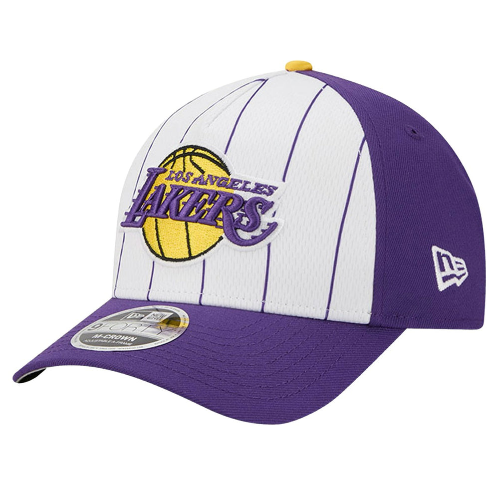 Los Angeles Lakers 2025 NBA Tip Off M-Crown A-Frame 9FORTY Adjustable Hat White/Purple - New Era