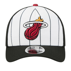 Miami Heat 2025 NBA Tip Off M-Crown A-Frame 9FORTY Adjustable Hat White/Black - New Era