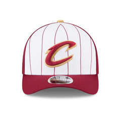 Cleveland Cavaliers 2025 NBA Tip Off M-Crown A-Frame 9FORTY Adjustable Hat White/Wine - New Era