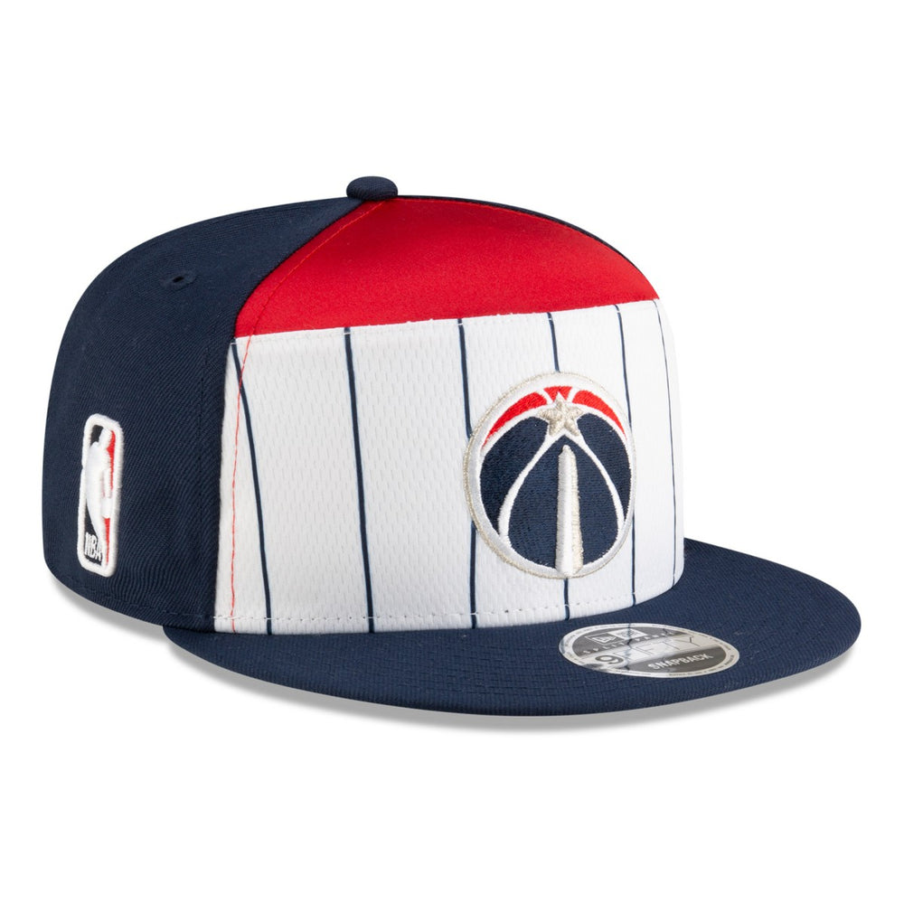 Washington Wizards 2025 NBA Tip Off Split Panel 9FIFTY Snapback Hat White/Navy - New Era