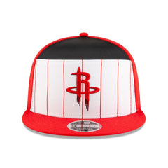 Houston Rockets 2025 NBA Tip Off Split Panel 9FIFTY Snapback Hat White/Red - New Era