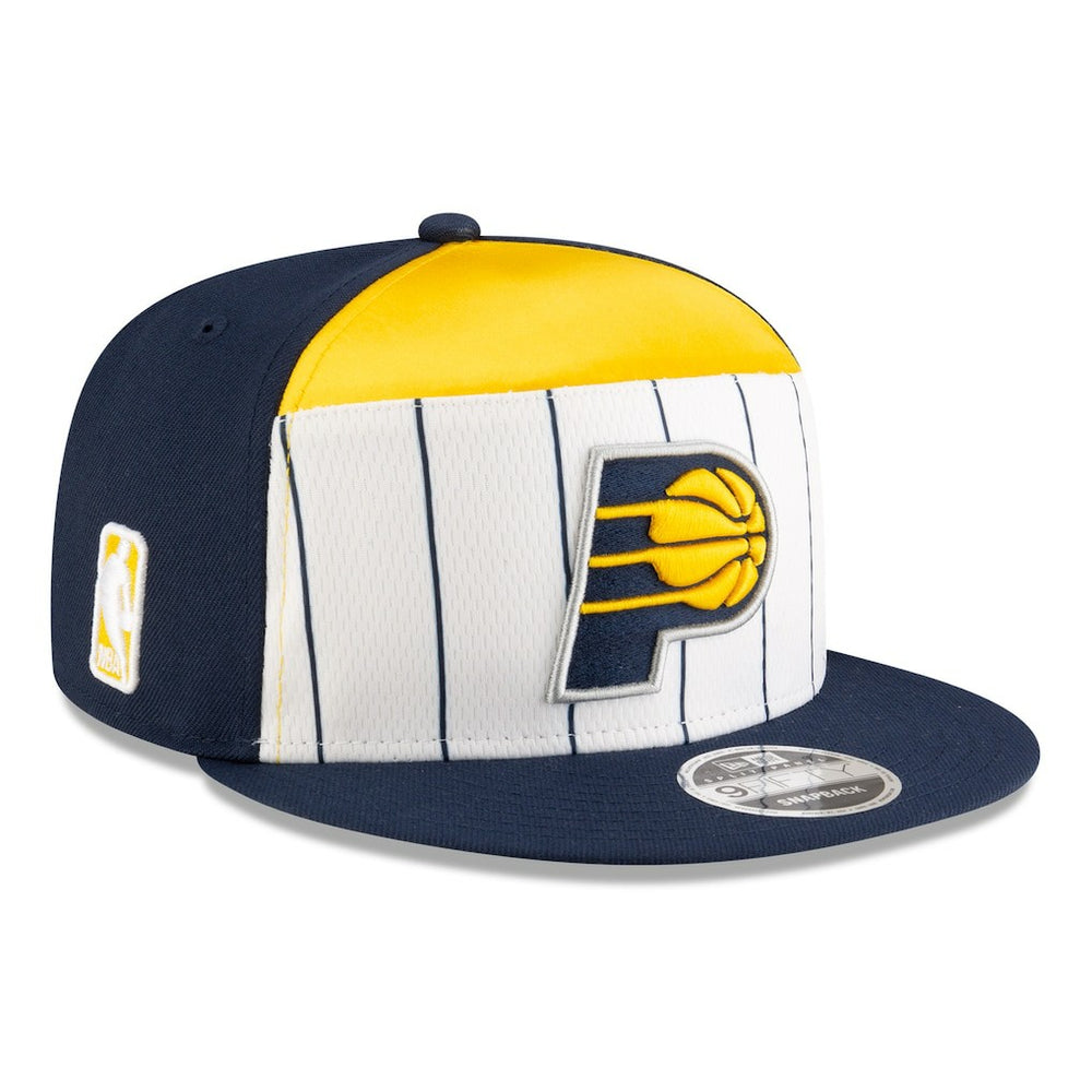 Indiana Pacers 2025 NBA Tip Off Split Panel 9FIFTY Snapback Hat White/Navy - New Era