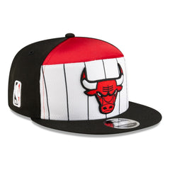 Chicago Bulls 2025 NBA Tip Off Split Panel 9FIFTY Snapback Hat White/Black - New Era