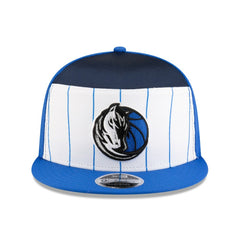 Dallas Mavericks 2025 NBA Tip Off Split Panel 9FIFTY Snapback Hat White/Blue - New Era