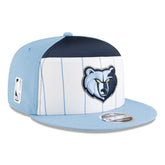 Memphis Grizzlies 2025 NBA Tip Off Split Panel 9FIFTY Snapback Hat White/Light Blue - New Era outlet